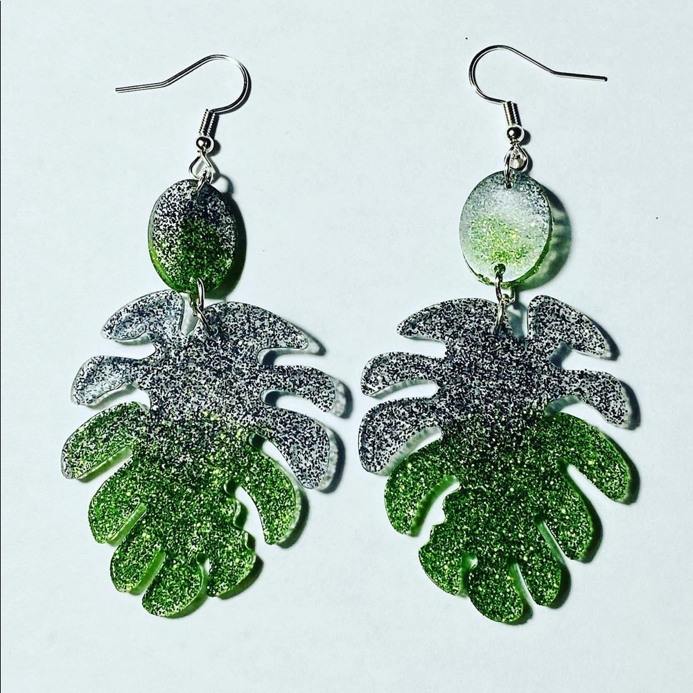 Handmade resin earrings